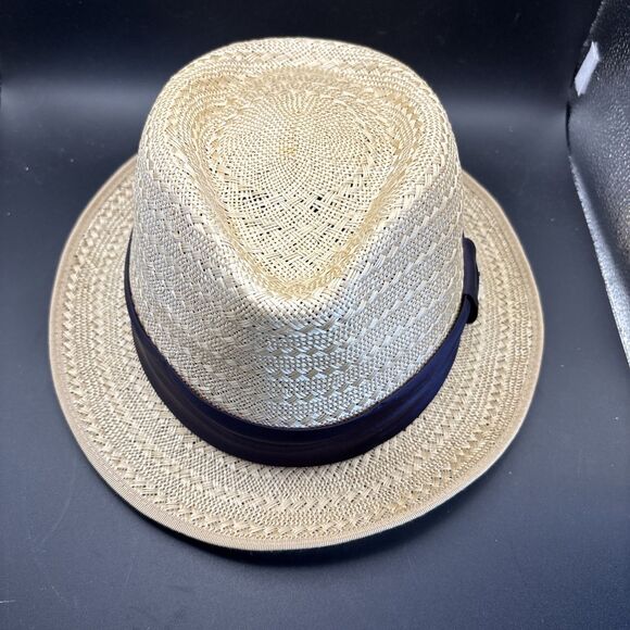 Mossant Paris Hat Size M 58 - 59 cm with Tags Light Brown w Black Band Excellent - Picture 11 of 11